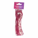 Imitatie leren koord plat model donker Roze