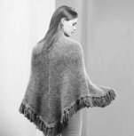 Damesomslagsjaal van Scheepjes Peru donkergrijs met gratis downloaad patroon- aanbieding !