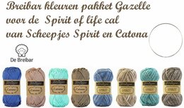 Spirit of life cal Breibar pakket Gazelle Scheepjes Spirit en Catona