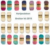 Hartjesdeken Stone Washed Scheepjes Breibar pakket 2015