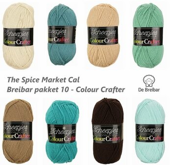 Breibar Pakket 10 voor de The Spice Market - Scheepjes Colour Crafter