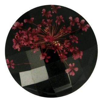 Knoop bloem maat 40 - 25.00mm Zart met Roze bloemvorm