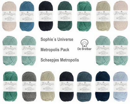 Sophie&#039;s Universe Lillabjorn&rsquo;s Colourway haakpakket Scheepjes Metropolis 