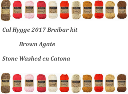 Hygge  Brown Agate Cal 2017 pakket Let op! zie beschrijving