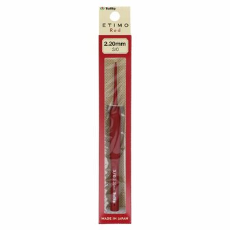 Tulip Etimo Red haaknaald softgrip 2.20 mm
