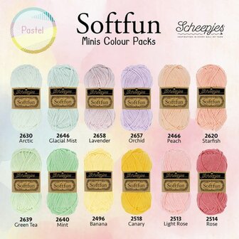 Softfun Pastel colour pack 12x20g  Scheepjes 