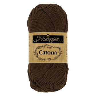 Scheepjes Catona 10g -&nbsp; 162 Black Coffee