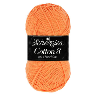 Scheepjes Cotton 8 licht oranje 639
