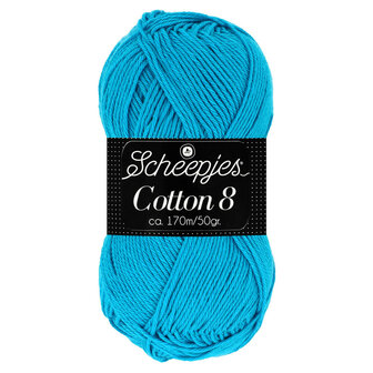 Scheepjes Cotton 8 blauw 563
