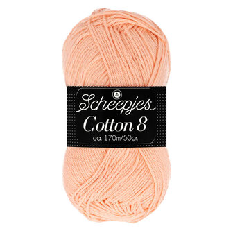Scheepjes Cotton 8 lichte zalmkleur 715