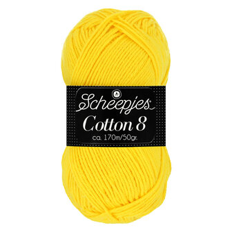 Scheepjes Cotton 8 Heldergeel 551