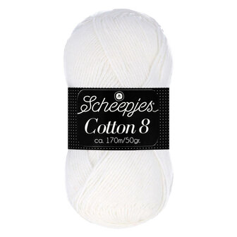 Scheepjes Cotton 8 Wit 502