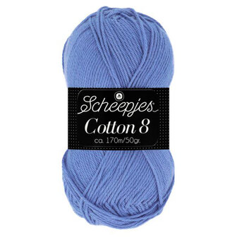 Scheepjes Cotton 8 blauw /lila 506