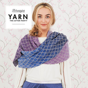 Lavender Trellis Wrap van Scheepjes Whirl en Whirlette  breipakket + gratis patroon YARN The After Party nr.71