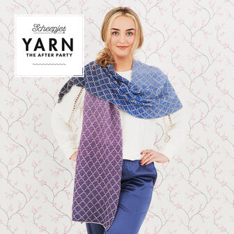 Lavender Trellis Wrap van Scheepjes Whirl en Whirlette  breipakket + gratis patroon YARN The After Party nr.71