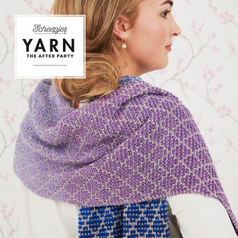 Lavender Trellis Wrap van Scheepjes Whirl en Whirlette  breipakket + gratis patroon YARN The After Party nr.71