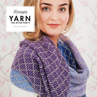 Lavender Trellis Wrap van Scheepjes Whirl en Whirlette  breipakket + gratis patroon YARN The After Party nr.71