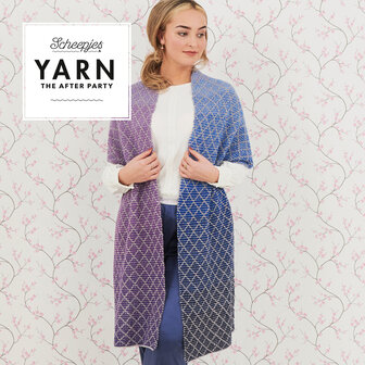Lavender Trellis Wrap van Scheepjes Whirl en Whirlette  breipakket + gratis patroon YARN The After Party nr.71