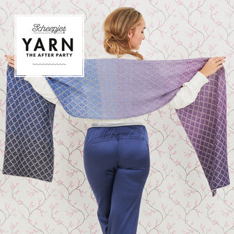 Lavender Trellis Wrap van Scheepjes Whirl en Whirlette  breipakket + gratis patroon YARN The After Party nr.71