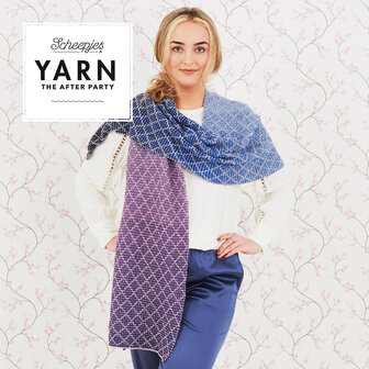 Lavender Trellis Wrap van Scheepjes Whirl en Whirlette  breipakket + gratis patroon YARN The After Party nr.71