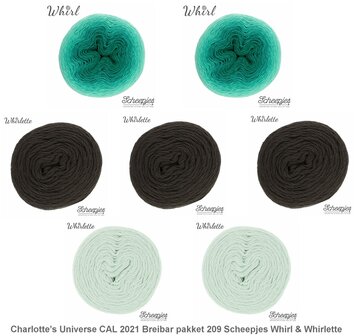 Charlotte&rsquo;s Universe CAL 2021 Breibar pakket 209 van Scheepjes Whirl Ombr&eacute; en Whirlette garenpakket