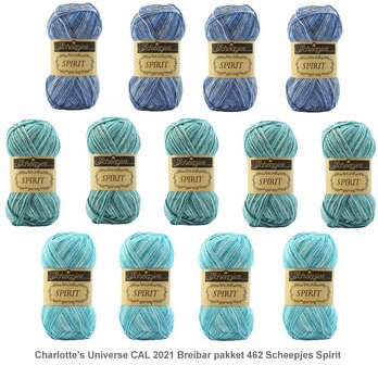 Charlotte&rsquo;s Universe CAL 2021 Breibar pakket 462 Scheepjes Spirit