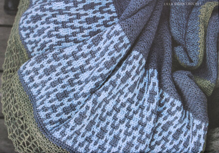 Pier 3 Blanket van Scheepjes Skies Light garen pakket - patroon staat in boek A Sea Story  - Lilla Björn Crochet