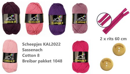 Scheepjes KAL2022 Sassenach Cotton 8 compleet Breibar  breipakket 1048