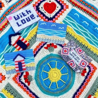 Postcards with Love Blanket Cal van Scheepjes Soft Fun Breibar pakket 3