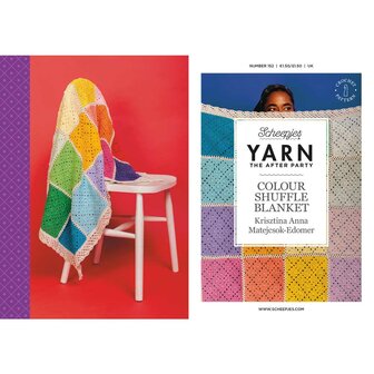 Colour Shuffle Blanket  van Scheepjes Softfun met gratis patroon YARN The After Party nr.152