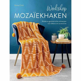 Workshop Moza&iuml;ekhaken boek met moderne geometrische ontwerpen voor dekens en accessoires - Esme Crick