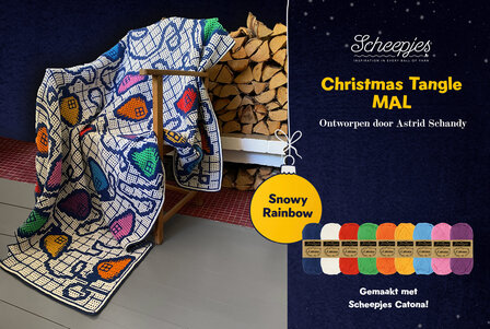 Snowy Rainbow Scheepjes Christmas Tangle MAL garen pakket + leuke verrassing.