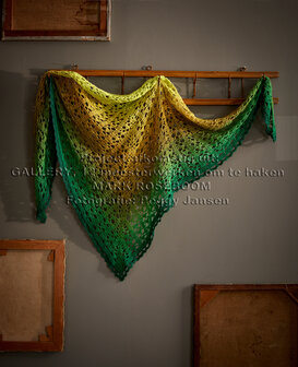 Butterfly Sail Shawl van Scheepjes Whirl  garen pakket - ontwerp Mark Roseboom 