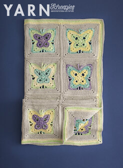 Moonlight Butterfly Blanket van Scheepjes Softfun Aquarel