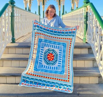 Down by the Sea Blanket - Brighton Beach Scheepjes Colour Crafter garen pakket