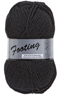Footing sokkenwol zwart 004  Lammy Yarns
