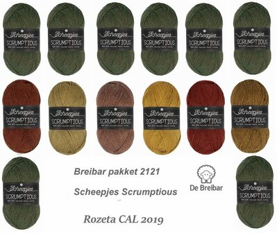 Breibar Pakket 2128 Scheepjes Scrumptious voor Rozeta CAL 2019 