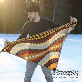 Landscapes Shawl Mal Scheepjes Metropolis Kleurstelling&nbsp; garen pakket zonder patroon