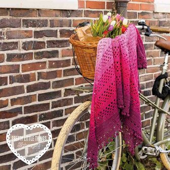 Crochet Bobble Shawl van Scheepjes Whirl en Whirlette garen pakket + gratis patroon