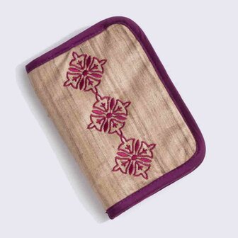 Lantern Moon Grace verwisselbare naaldenset 10cm in een prachtig rechthoekig stoffen etui paars