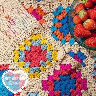 Little Granny Fringle Blanket van Scheepjes Softfun garen pakket + gratis patroon