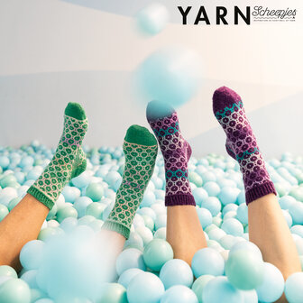 Hypnotic Socks van Scheepjes Downtown en Metropolis Groene kleurstelling compleet garenpakket 