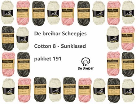 Cotton 8 - Sunkissed grijs roze pakket 191