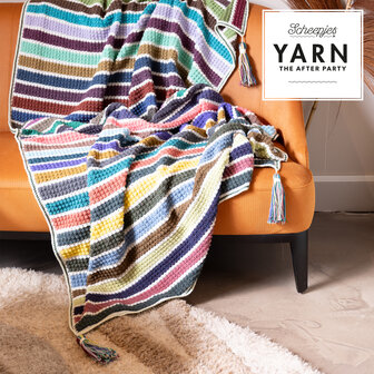 Stripes Blanket van Scheepjes Scrumptious compleet garen pakket + gratis Patroon YARN - The After Party 202