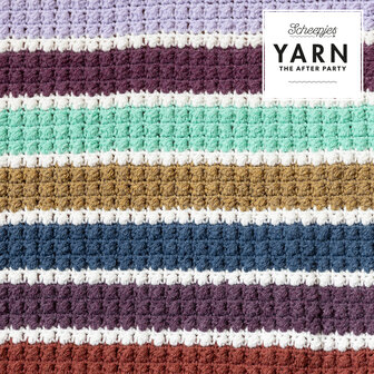 Stripes Blanket van Scheepjes Scrumptious compleet garen pakket + gratis Patroon YARN - The After Party 202