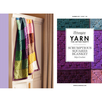 Squares Blanket van Scheepjes Scrumptious compleet garen pakket + gratis Patroon YARN - The After Party 203