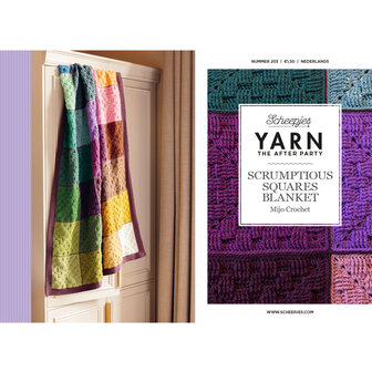 Squares Blanket van Scheepjes Scrumptious compleet garen pakket + gratis Patroon YARN - The After Party 203