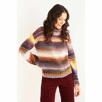 Trui-Sweater-Pull van DMC Pirouette compleet garen pakket met breipatroon