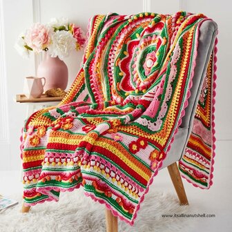 Enigma deken Breibar kleurenpakket 12 van Scheepjes Stone Washed  voor de Crochet Along van Esther Dijkstra