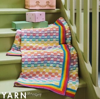 Macaron Blanket van Scheepjes Organicon garen pakket 